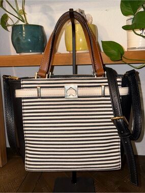 Kate Spade New York Striped 2-Way Mini Tote Crossbody WKRU2447